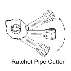 Toptul 28 - 67 mm Ratchet Pipe Cutter, SEAC2867