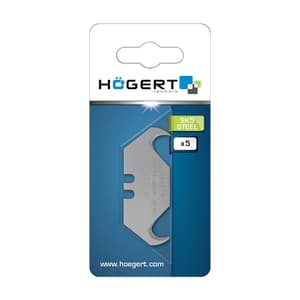 Hogert 19 mm Utility hook blades For Retractable Knives (Pack of 5 Pcs), HT4C668