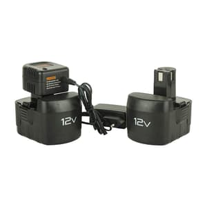Black+Decker 12V / 10mm Ni-Cd Cordless Variable Speed Drill (with 2 Pcs Batteries), CD121B2-IN