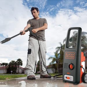 Black+Decker 1500W 120 Bar, 390 L/hr Pressure Washer For Car Wash & Home Use, BW15-IN