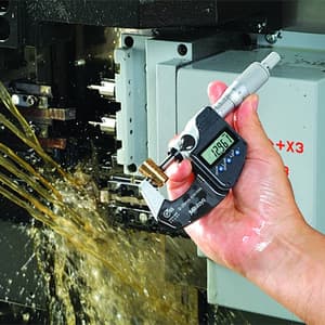 Mitutoyo 50 - 75 mm Digital Micrometer With Ratched Stop & SPC Data Output (IP65 Coolant-Proof), 293-232-30