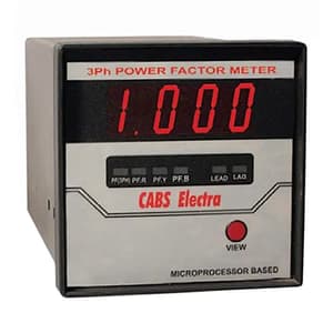 Cabs Electra 96 x 96 mm Microprocessor Based Single Phase Wattmeter, CE-0102W