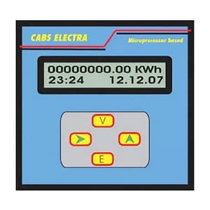 Cabs Electra Single Phase kWh Meter (Two Wire Loads), CE-0102EML