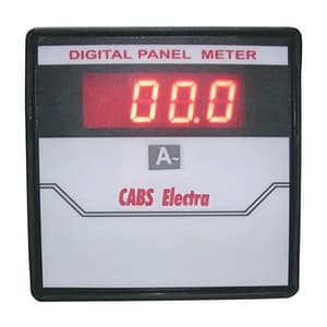Cabs Electra 4-1/2 Digits Panel Flush Mounting AC Ammeter (For CT Operated -/5A or -/1A), CE-0102A