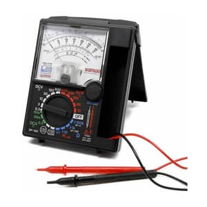 Sanwa 0.3 - 600V Analog Multimeter with Built-In Case, SP-18D