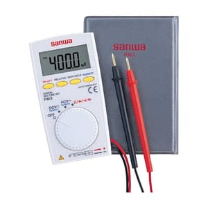 Sanwa 4000 Count Pocket Digital Multimeter with Folding Case, PM3