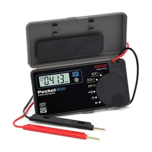 Sanwa 4000 Count Pocket Size Digital Multimeter with Built-In Case, PM7A