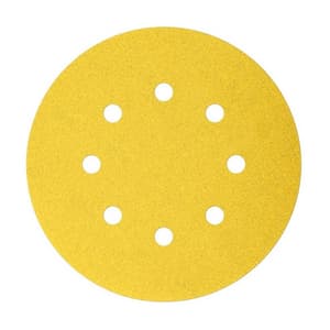  Bosch 125 mm / 600 Grit Velcro Sheets (8 Holes), 2 608 601 664