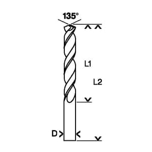 Bosch 6.7 x 63 mm HSS-G Metal Drill Bits Set (Pack Of 10 Pcs), 2 608 595 336