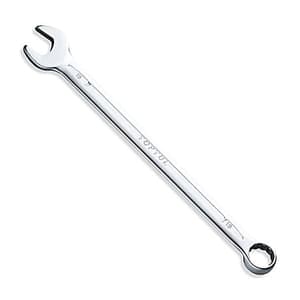 Toptul 18 mm 15° Offset Extra Long Combination Wrench (Satin Chrome Finished), AAEL1818