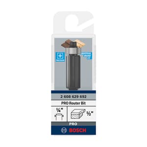 Bosch 1/2 Inch Pro Router Bit (Bottom Bearing Flush Trim Bit), 2 608 629 692