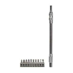 Bosch 11 Pcs Screwdriver Bit Set with Metal Flexible Extension Cord, 2 608 522 376