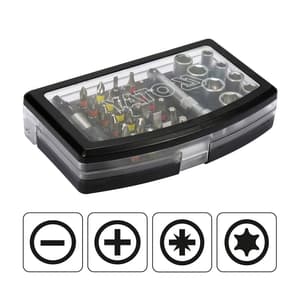 Yato 34 Pcs Bit Socket Set, YT-04623