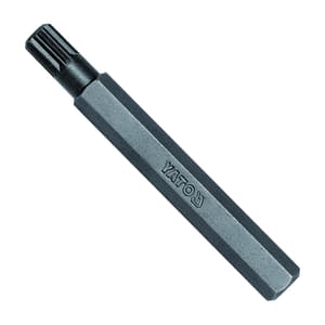 Yato M8 x 70 mm Length Spline Impact Screwdrivers Bits (Pack of 20 Pcs), YT-7973
