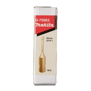 Makita 5 mm Dia x M10 mm Vacuum Brazed Diamond Core Bit, D-75063