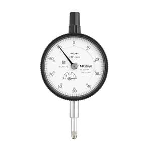 Mitutoyo 0 - 5 mm Standard Type Dial Indicator with Flat Back, 2044AB