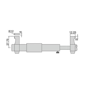 Insize 50 - 75 mm Inside Micrometer (Economic Type), 3220-75