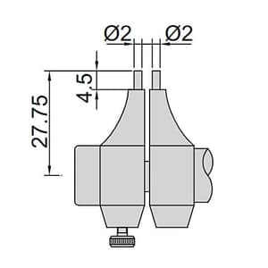 Insize 50 - 75 mm Inside Micrometer (Economic Type), 3220-75