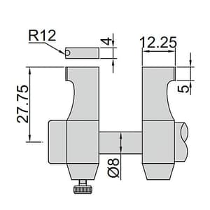 Insize 50 - 75 mm Inside Micrometer (Economic Type), 3220-75