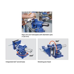 Groz 125 mm / 5 Inch Multi Purpose Bench Vice, BV/MP/125