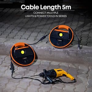 Groz 4000 Lumens Worklight with Cable Reel, LED/800/EU