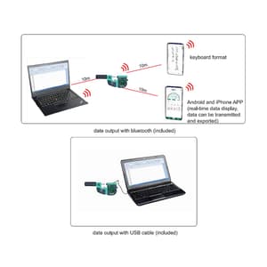 Insize 25 - 50 mm Bluetooth Digital Indicating Snap Gauge, 3509-50