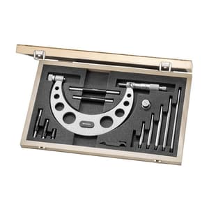 Facom 0 - 150 mm Exterior Micrometer Set With Extension (1/100th mm Accuracy), 807C