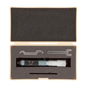 Mitutoyo 5 - 6 inch Tubular Inside Micrometer With Spindle Lock, 133-226