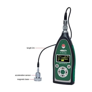 Insize 0.01 - 200m/s2 Digital Vibration Meter With Three Parameters, 0022-VM20