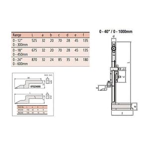 Mitutoyo 450 mm Vernier Height Gauge With Adjustable Main Scale, 514-104