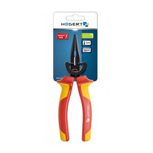 Hogert 8 inch / 200 mm Long Nose Pliers (VDE), HT1P917