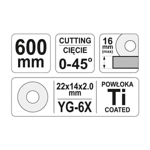 Yato 600 mm Tile Cutting Machine, YT-3707