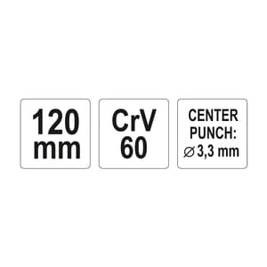 Yato 120 mm / 3.3 mm Taper Punch, YT-4691