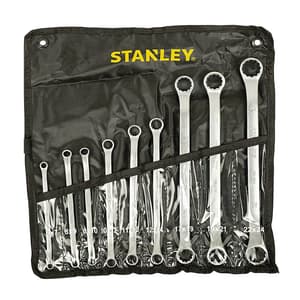 Stanley 9 Pcs, Shallow Offset Ring End Spanners Set (ANSI), STMT25147