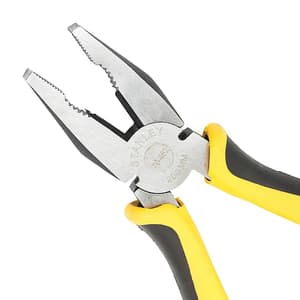 Stanley 8 inch / 200 mm Sturdy Steel Combination Pliers Double Colour Sleeve, 70-482