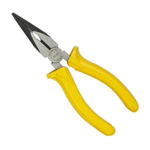 Stanley 6 inch / 150 mm Sturdy Steel Long Nose Plier (Single Colour Sleeve), 70-462
