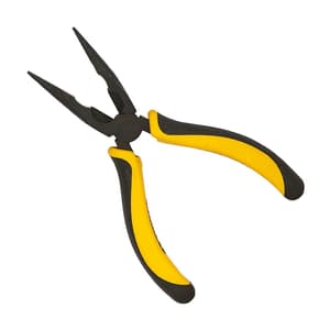 Stanley 6 inch / 150 mm Sturdy Steel Long Nose Plier (Double Colour Sleeve), 70-483