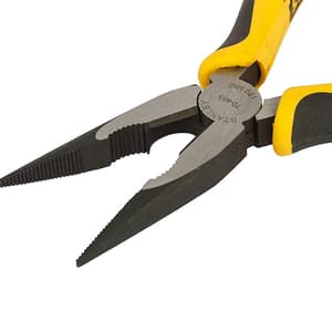 Stanley 6 inch / 150 mm Sturdy Steel Long Nose Plier (Double Colour Sleeve), 70-483