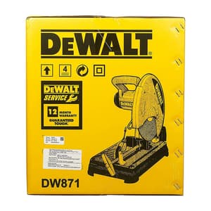 Dewalt 355mm / 2200W Corded Electric Heavy Duty Chop Saw with Wheel Included, DW871-IN