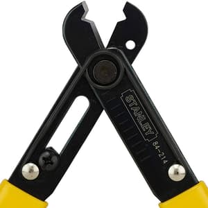 Stanley 5-1/4 inch / 130 mm Wire Stripper (Black and Yellow), 84-214-22