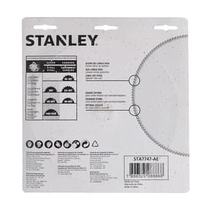 Stanley 7-1/4 inch / 184 mm HSS General Purpose Circular Saw Blade (124 Teeth), STA7747-AE