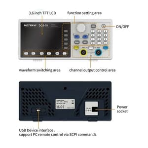 Metravi 1µHz - 70MHz Digital DDS Function Generator, DDS-70