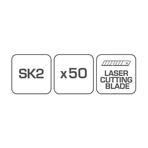 Hogert 18 mm Angled Blades (Pack of 50 Pcs), HT4C675