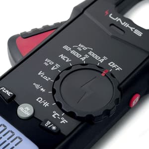Uniks 6000 Count / 1000A Digital TRMS AC/DC Clamp Meter, C-128