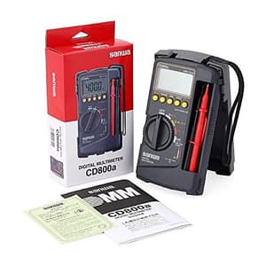Sanwa 4000 Count Digital Multimeter with Tough Body Cover, CD800A