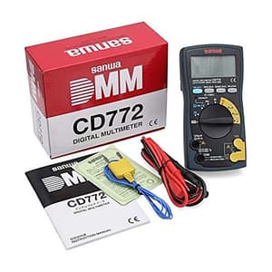Sanwa 4000 Count TRMS Digital Multimeter with Backlight & Temperature Measurement, CD772