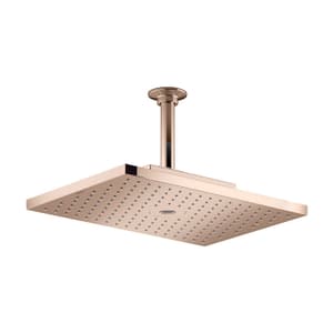 Kohler ModernLife Rectangular 33 x 23 cm Dual Flow Rainhead in Rose Gold, K-24470IN-RGD