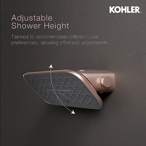 Kohler Radiance Shoulder Shower Unit with Diverter in Rose Gold, K-34098IN-RGD