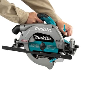 Makita 40Vmax XGT BL 235 mm (9-1/4") Cordless Magnesium Circular Saw with Rapid Charger & 2 Pcs 5.0Ah Batteries, HS009GT201