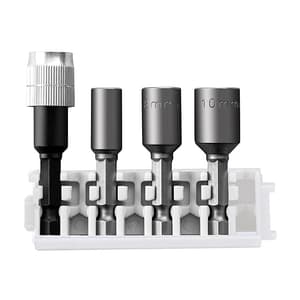 Bosch 4 Pcs Pick & Click Extra Hard Nutsetter & Universal Holder Set, 2 608 522 418